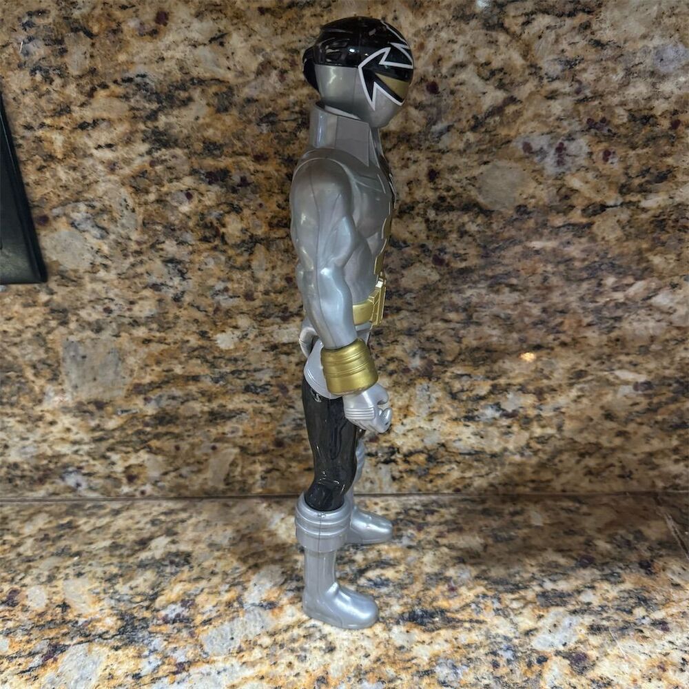 Power Rangers Super Megaforce 12" Silver Ranger Action Figure Bandai - Picture 5 of 11